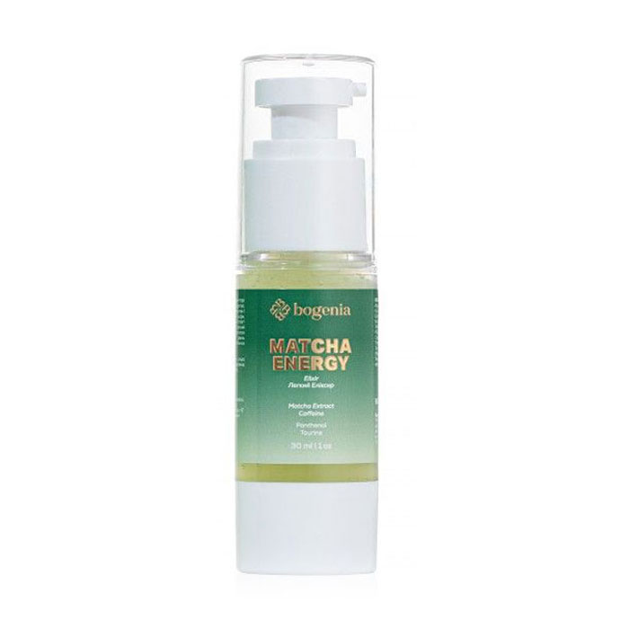 Легкий еліксир для обличчя Bogenia Matcha Energy Elixir з матчою, 30 мл